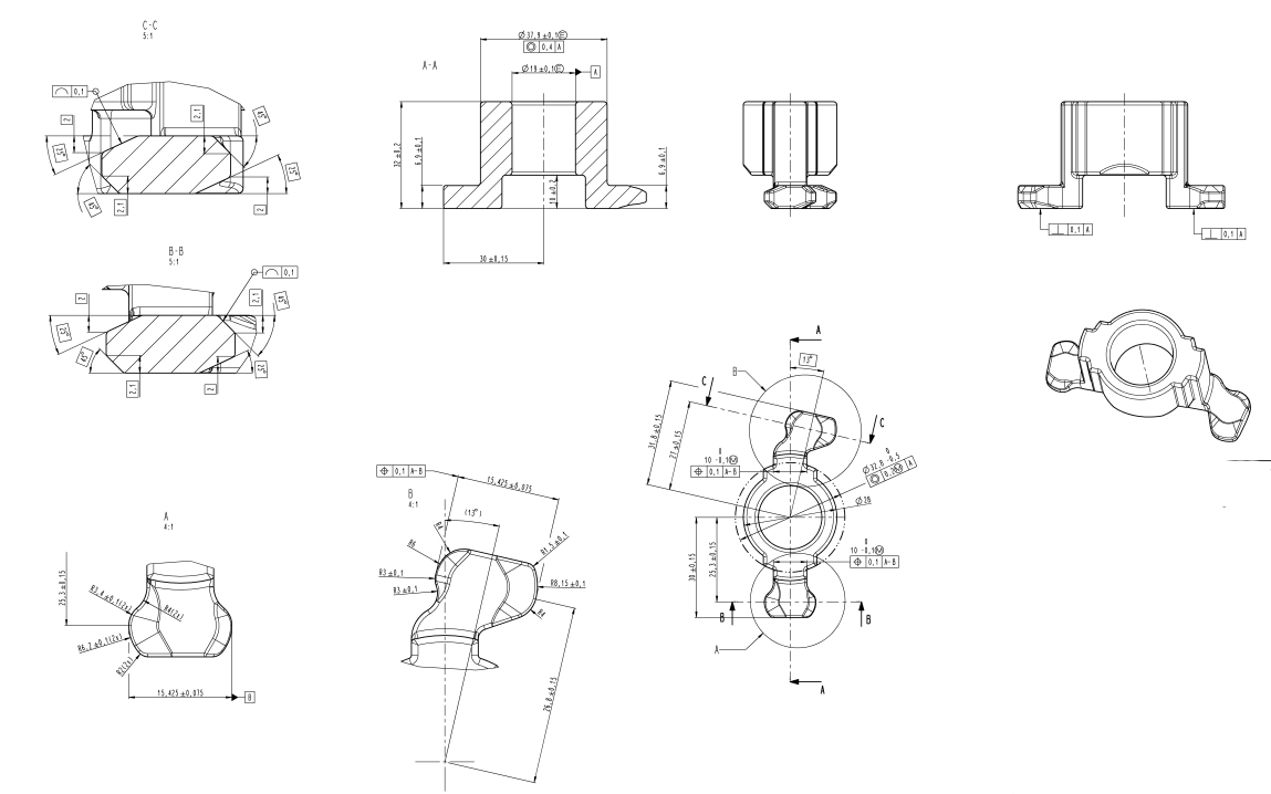 For our Project GJT B6+ we have to change the method of metal production for 5 mim parts