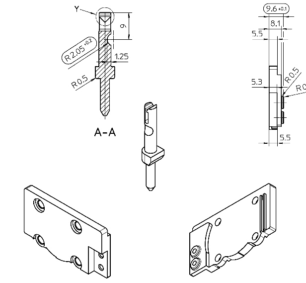 Quote Mould and Part Prices for Following Die-casting Parts