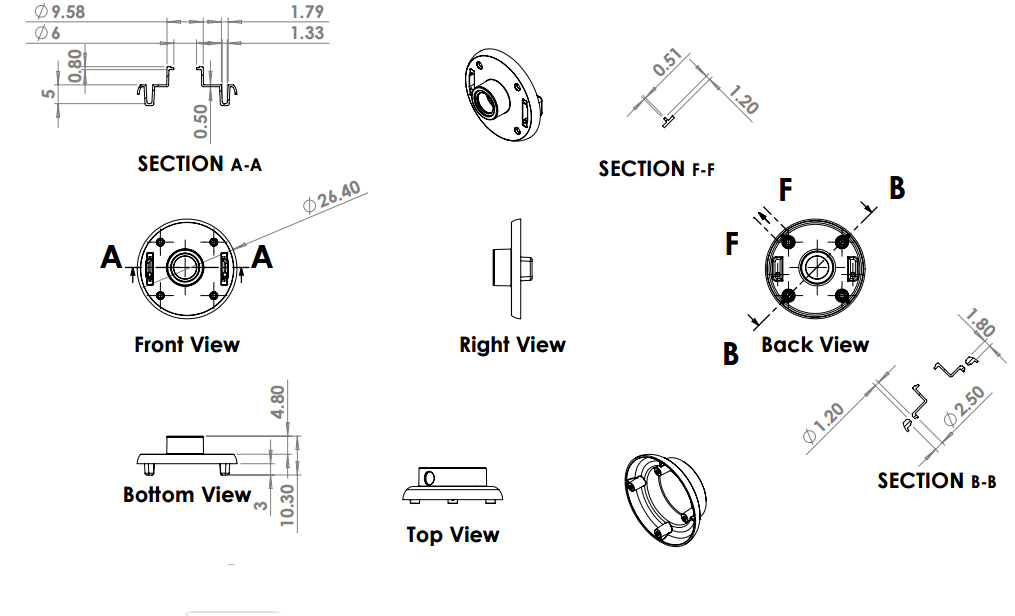 Metal Round Housing